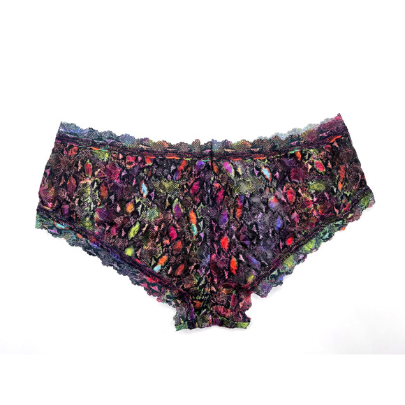 HANKY PANKY 'RAINBOA' STRETCH LACE MULTI ANIMAL PRINT BOYSHORT SIZE SMALL NEW! - Picture 2 of 7
